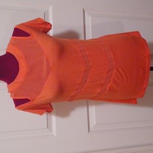 Guess Top with Sheer Front Panels and Cut Out Shoulders - Size M